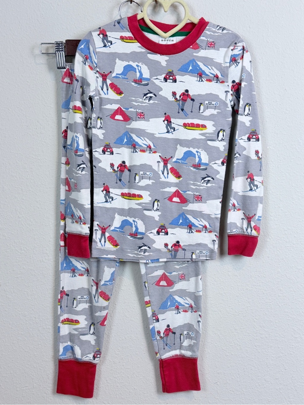 Mini Boden Kids Arctic Winter Scene Pajama Set 6